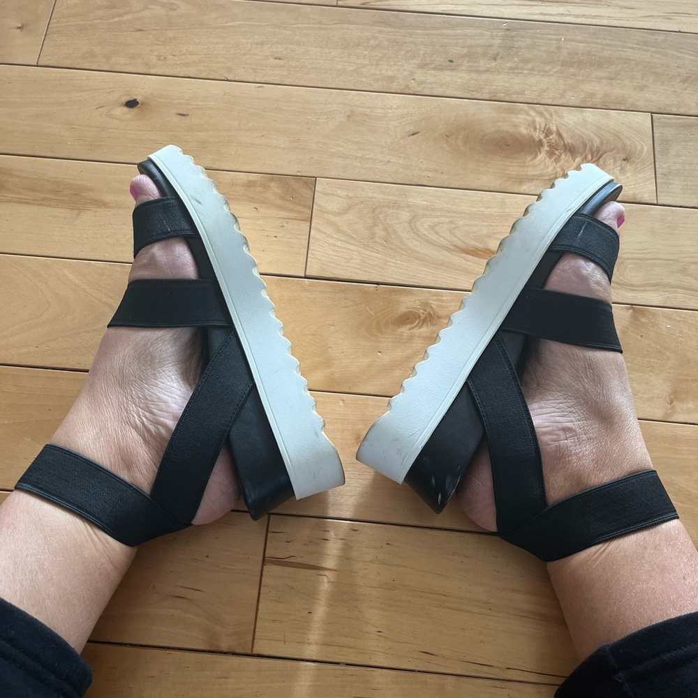 Steven by Steve Madden black sandals. Size 8 1/2